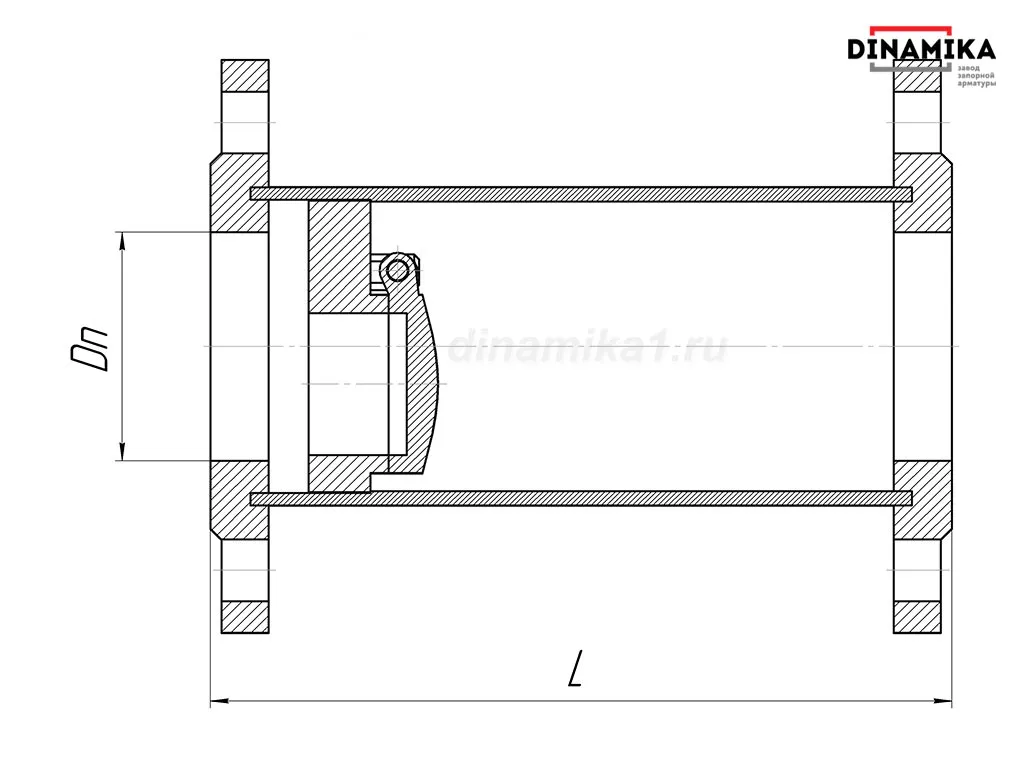 Обратный клапан 19нж38нж Ду50 Ру16-160 фланцевый